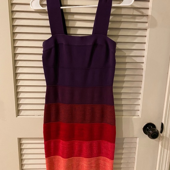 Express color block party dress, size small - Picture 1 of 5